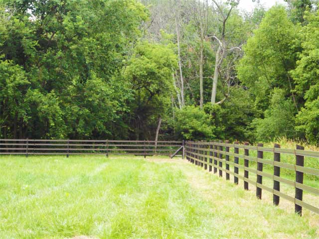Flex Fence, Brown - Long Angle of Beautiful RAMM Flex Fence